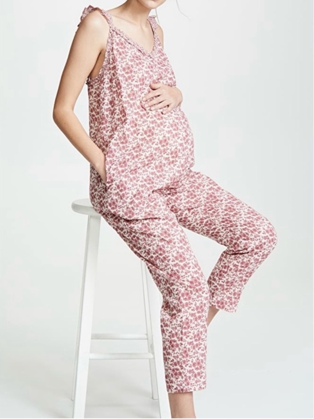 HATCH The Lucy Cotton Jumper in Jardin Print Size Small